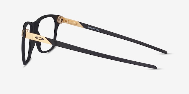 Oakley Apparition Satin Black PlasticEyeglass Frames from EyeBuyDirect, Side View