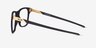 Oakley Apparition Satin Black PlasticEyeglass Frames from EyeBuyDirect, Side View