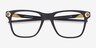 Oakley Apparition Satin Black PlasticEyeglass Frames from EyeBuyDirect, Closed View