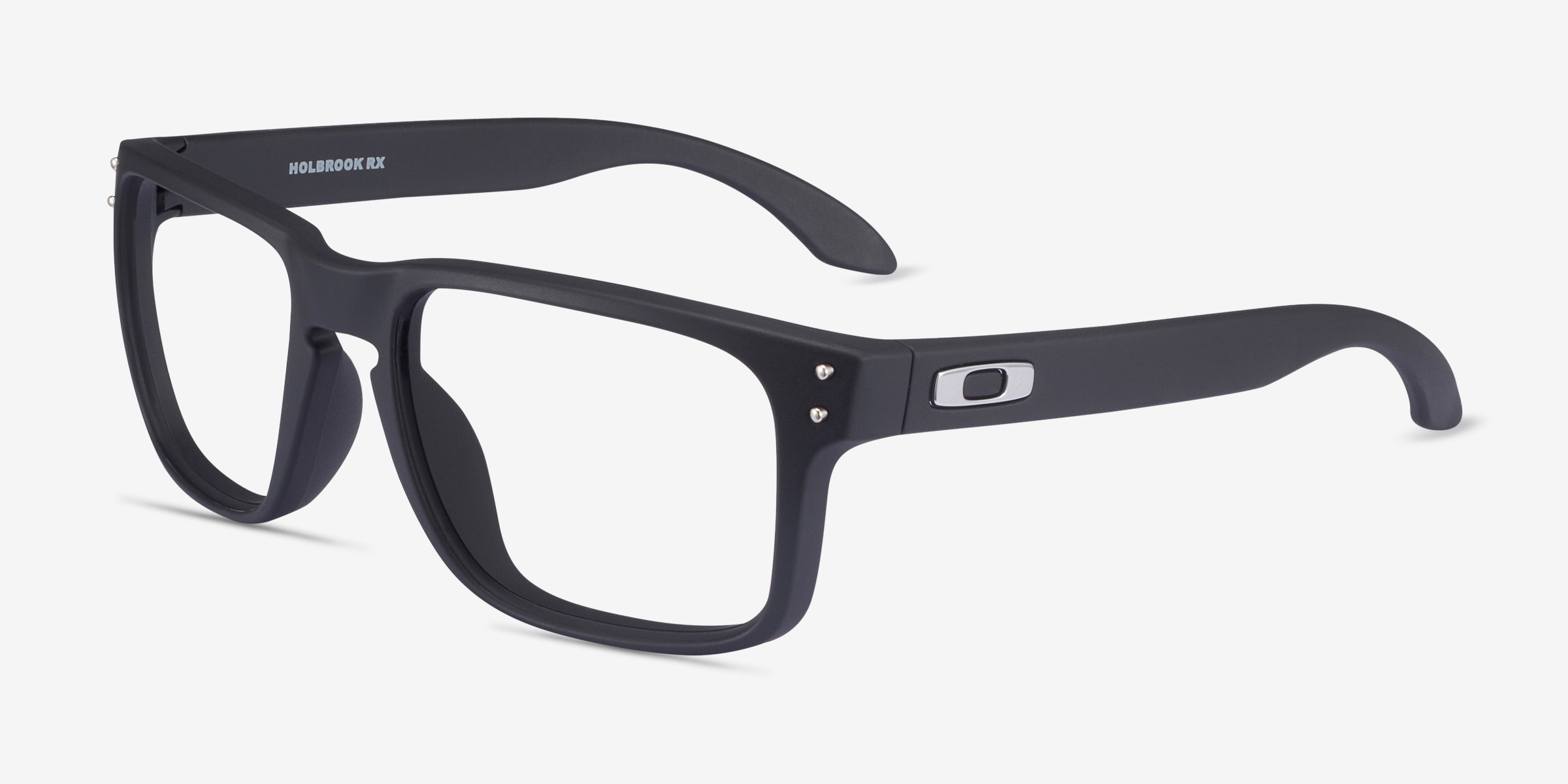 Oakley Holbrook Rx - Rectangle Black Frame Glasses For Men | Eyebuydirect