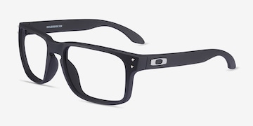 Oakley Holbrook Rx - Rectangle Satin Black Frame Glasses For Men |  Eyebuydirect