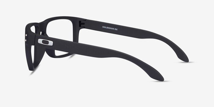 Oakley Holbrook Rx Black Plastic Eyeglass Frames from EyeBuyDirect