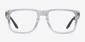 Oakley Holbrook Rx Polished Clear PlasticEyeglass Frames from EyeBuyDirect, Front View