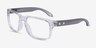 Oakley Holbrook Rx Polished Clear PlasticEyeglass Frames from EyeBuyDirect, Angle View