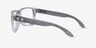 Oakley Holbrook Rx Polished Clear PlasticEyeglass Frames from EyeBuyDirect, Side View