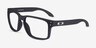 Oakley Holbrook Rx Satin Black PlasticEyeglass Frames from EyeBuyDirect, Angle View