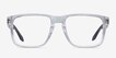 Oakley Holbrook RX Polished Clear PlasticEyeglass Frames from EyeBuyDirect, Front View