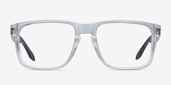 Oakley Holbrook Rx Polished Clear & Gray Plastic Eyeglass Frames