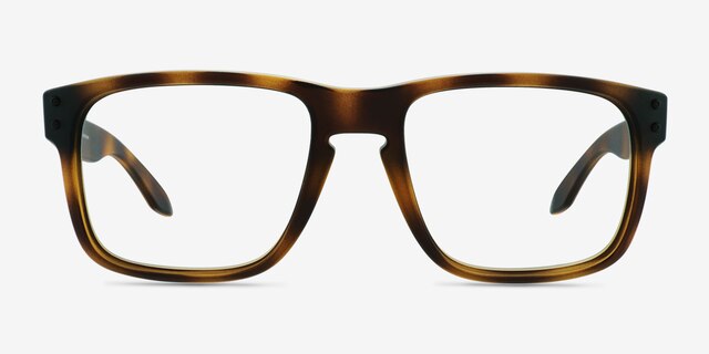 Oakley Holbrook Rx Tortoise PlasticEyeglass Frames from EyeBuyDirect, Front View