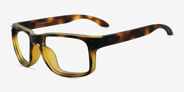 Oakley Holbrook Rx Tortoise PlasticEyeglass Frames from EyeBuyDirect, Angle View