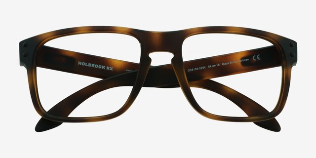 Oakley Holbrook Rx Tortoise PlasticEyeglass Frames from EyeBuyDirect, Closed View