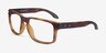 Oakley Holbrook Rx Matte Brown Tortoise PlasticEyeglass Frames from EyeBuyDirect, Angle View