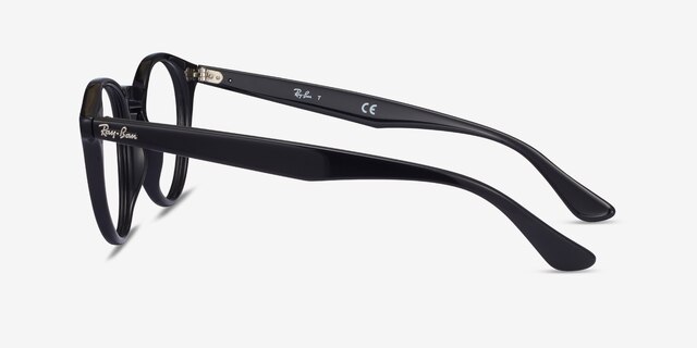 Ray-Ban RB2180V Black AcetateEyeglass Frames from EyeBuyDirect, Side View