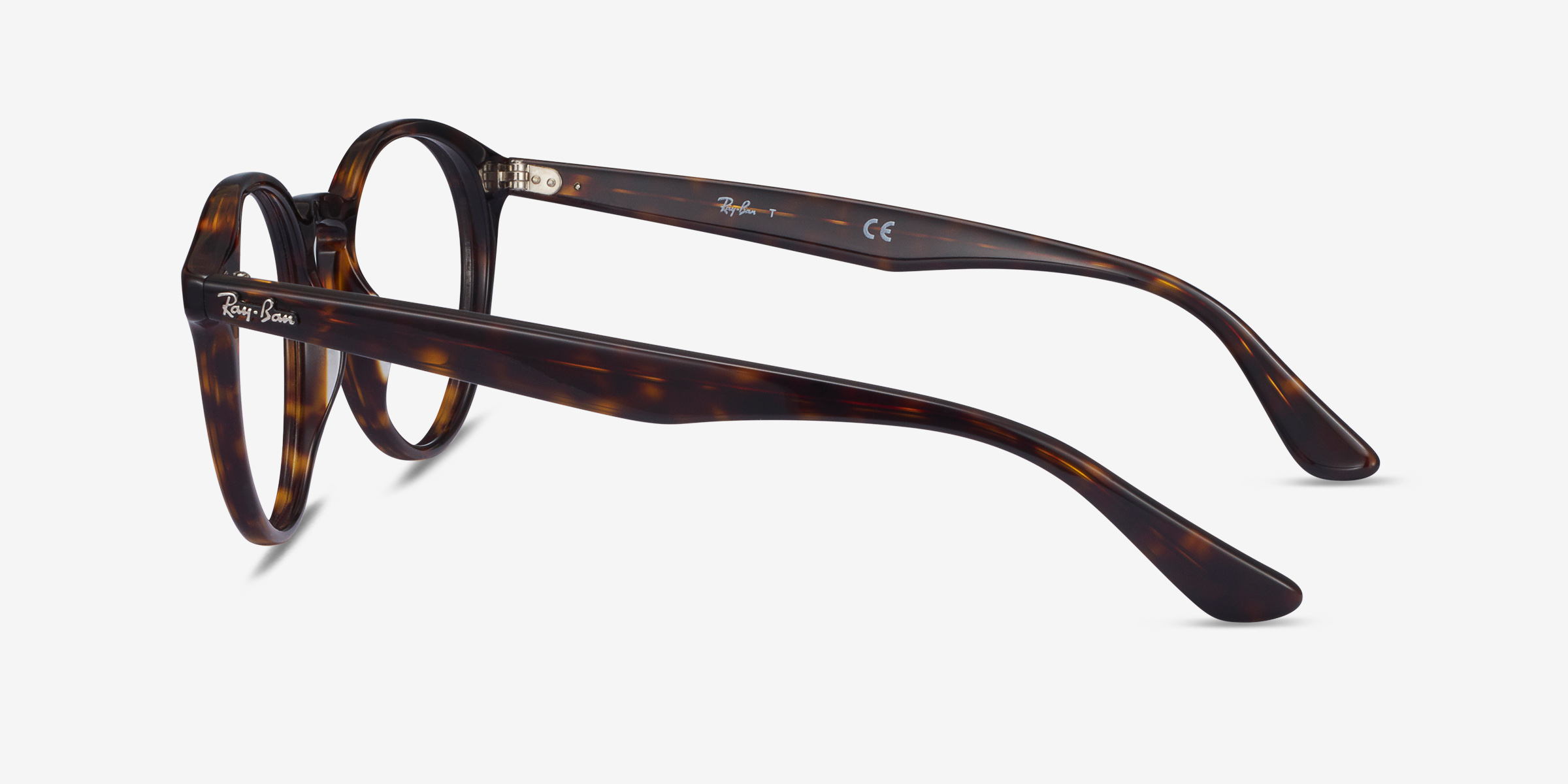 Ray-Ban RB2180V - Round Tortoise Frame Eyeglasses | Eyebuydirect