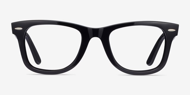 Ray-Ban RB4340V Wayfarer Black PlasticEyeglass Frames from EyeBuyDirect, Front View
