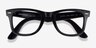 Ray-Ban RB4340V Wayfarer Black PlasticEyeglass Frames from EyeBuyDirect, Closed View