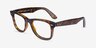 Ray-Ban RB4340V Wayfarer Tortoise PlasticEyeglass Frames from EyeBuyDirect, Angle View