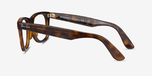 Ray-Ban RB4340V Wayfarer Tortoise PlasticEyeglass Frames from EyeBuyDirect, Side View