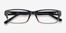 Ray-Ban RB5169 Black & Gray AcetateEyeglass Frames from EyeBuyDirect, Closed View