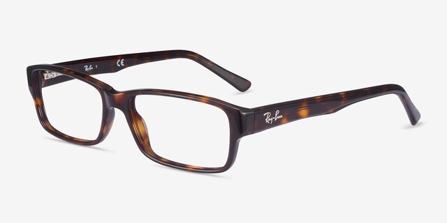 Ray-Ban RB5169 Tortoise AcetateEyeglass Frames from EyeBuyDirect, Angle View