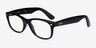 Ray-Ban RB5184 Wayfarer Black AcetateEyeglass Frames from EyeBuyDirect, Angle View