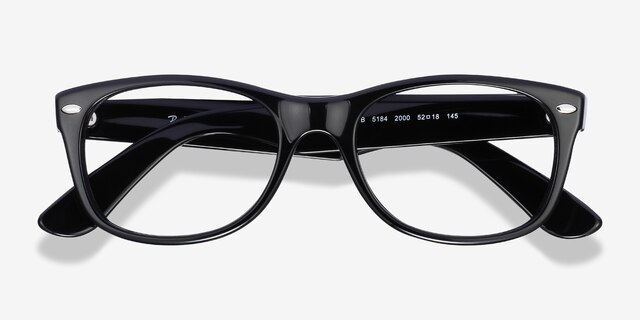 Ray-Ban RB5184 Wayfarer Black AcetateEyeglass Frames from EyeBuyDirect, Closed View