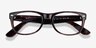 Ray-Ban RB5184 Wayfarer Tortoise AcetateEyeglass Frames from EyeBuyDirect, Closed View