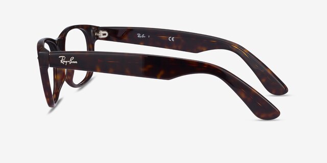 Ray-Ban RB5184 Wayfarer Tortoise AcetateEyeglass Frames from EyeBuyDirect, Side View