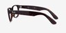 Ray-Ban RB5184 Wayfarer Tortoise AcetateEyeglass Frames from EyeBuyDirect, Side View