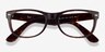 Ray-Ban RB5184 Wayfarer Tortoise AcetateEyeglass Frames from EyeBuyDirect, Closed View