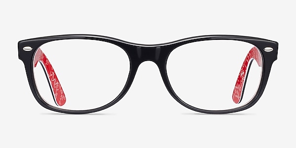 Ray-Ban RB5184 Wayfarer Black & Red Acetate Eyeglass Frames