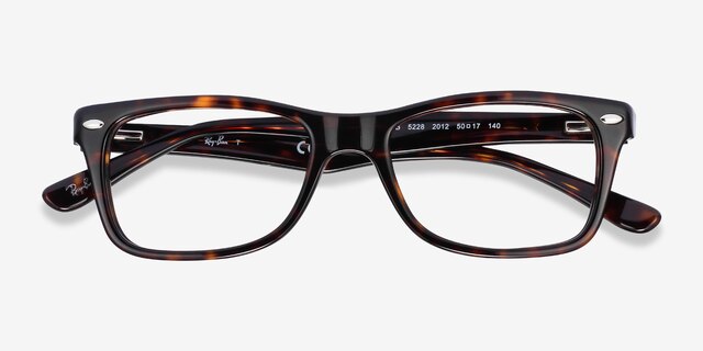Ray-Ban RB5228 Tortoise AcetateEyeglass Frames from EyeBuyDirect, Closed View