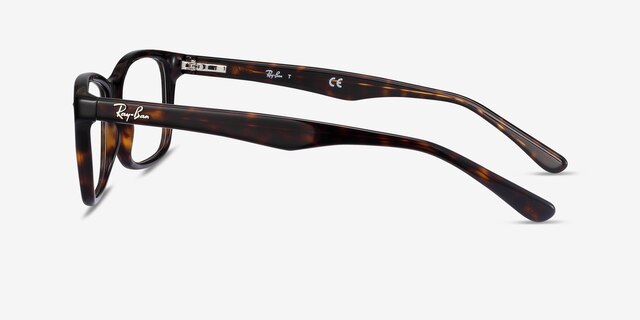 Ray-Ban RB5228 Tortoise AcetateEyeglass Frames from EyeBuyDirect, Side View