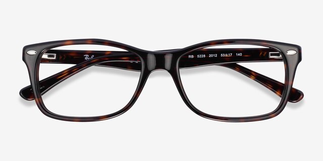 Ray-Ban RB5228 Tortoise AcetateEyeglass Frames from EyeBuyDirect, Closed View