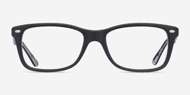 Ray-Ban RB5228 Black & Gray AcetateEyeglass Frames from EyeBuyDirect, Front View