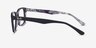 Ray-Ban RB5228 Black & Gray AcetateEyeglass Frames from EyeBuyDirect, Side View