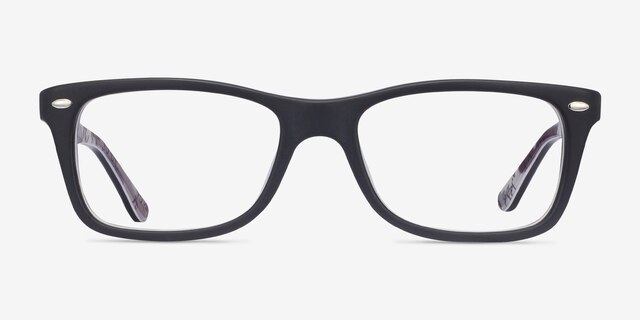 Ray-Ban RB5228 Black & Gray AcetateEyeglass Frames from EyeBuyDirect, Front View