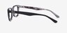 Ray-Ban RB5228 Black & Gray AcetateEyeglass Frames from EyeBuyDirect, Side View