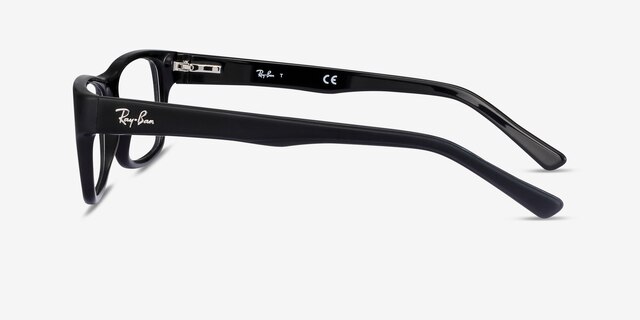 Ray-Ban RB5268 Matte Black AcetateEyeglass Frames from EyeBuyDirect, Side View