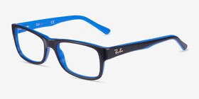 Ray-Ban RB5268 Noir Acétate Montures de lunettes de vue d'EyeBuyDirect, Vue d'Angle