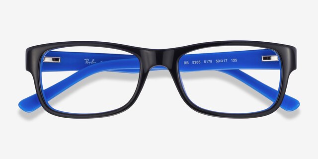 Ray-Ban RB5268 Black AcetateEyeglass Frames from EyeBuyDirect, Closed View