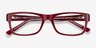 Ray-Ban RB5268 Red AcetateEyeglass Frames from EyeBuyDirect, Closed View