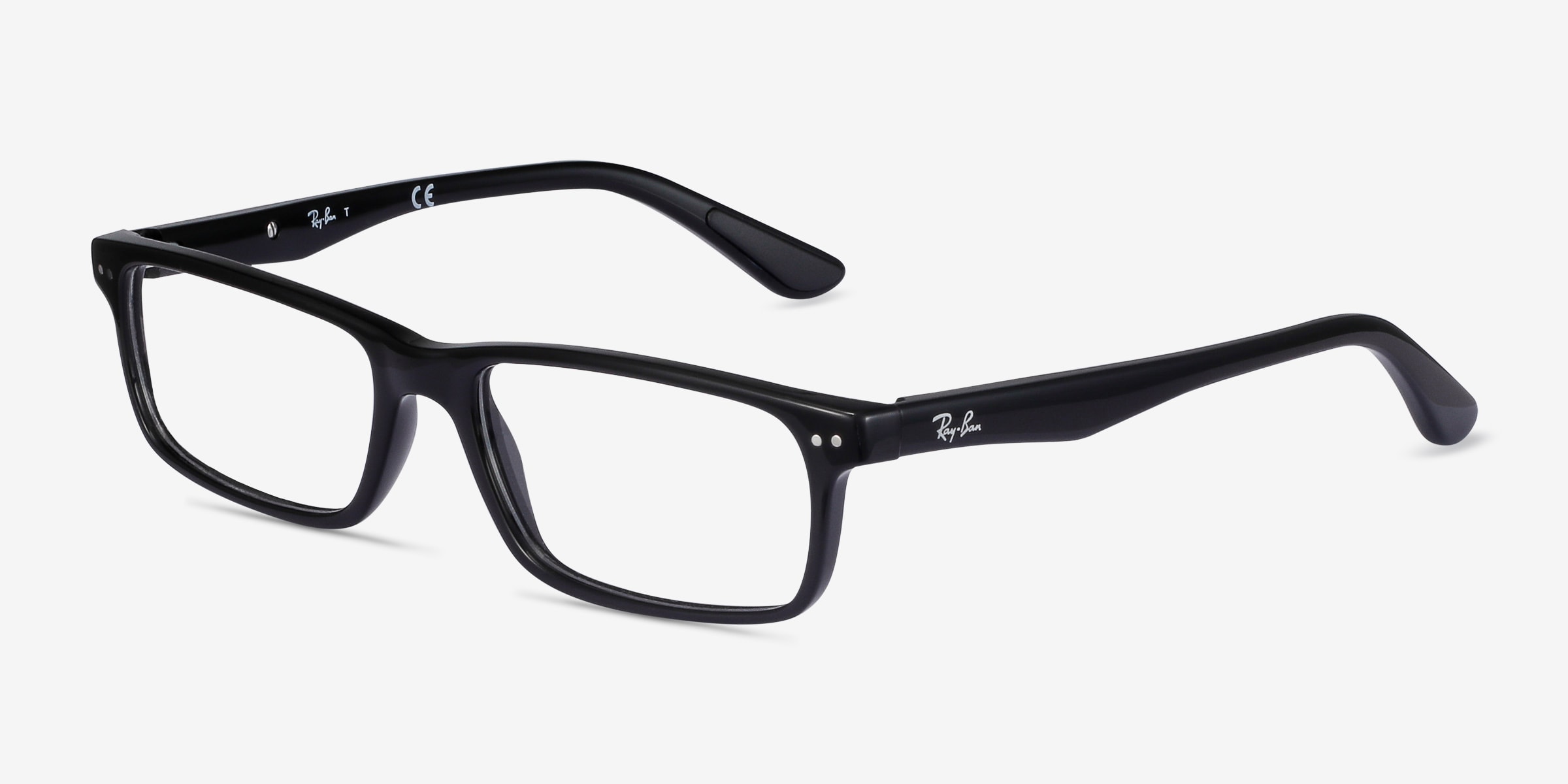 Ray Ban RB5277 Rectangle Matte Black Frame Eyeglasses Eyebuydirect