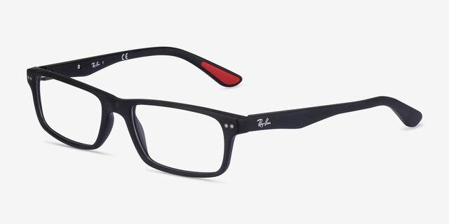 Ray-Ban RB5277 Matte Black AcetateEyeglass Frames from EyeBuyDirect, Angle View