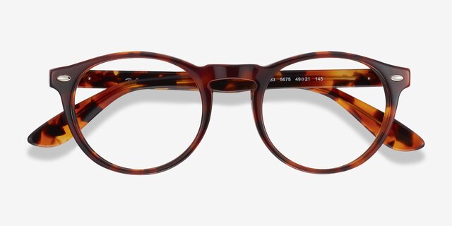 Ray-Ban RB5283 Tortoise AcetateEyeglass Frames from EyeBuyDirect, Closed View