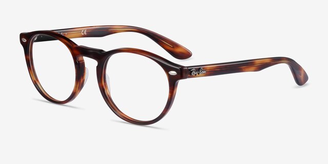 Ray-Ban RB5283 Warm Tortoise AcetateEyeglass Frames from EyeBuyDirect, Angle View