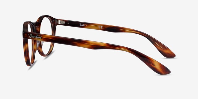 Ray-Ban RB5283 Warm Tortoise AcetateEyeglass Frames from EyeBuyDirect, Side View