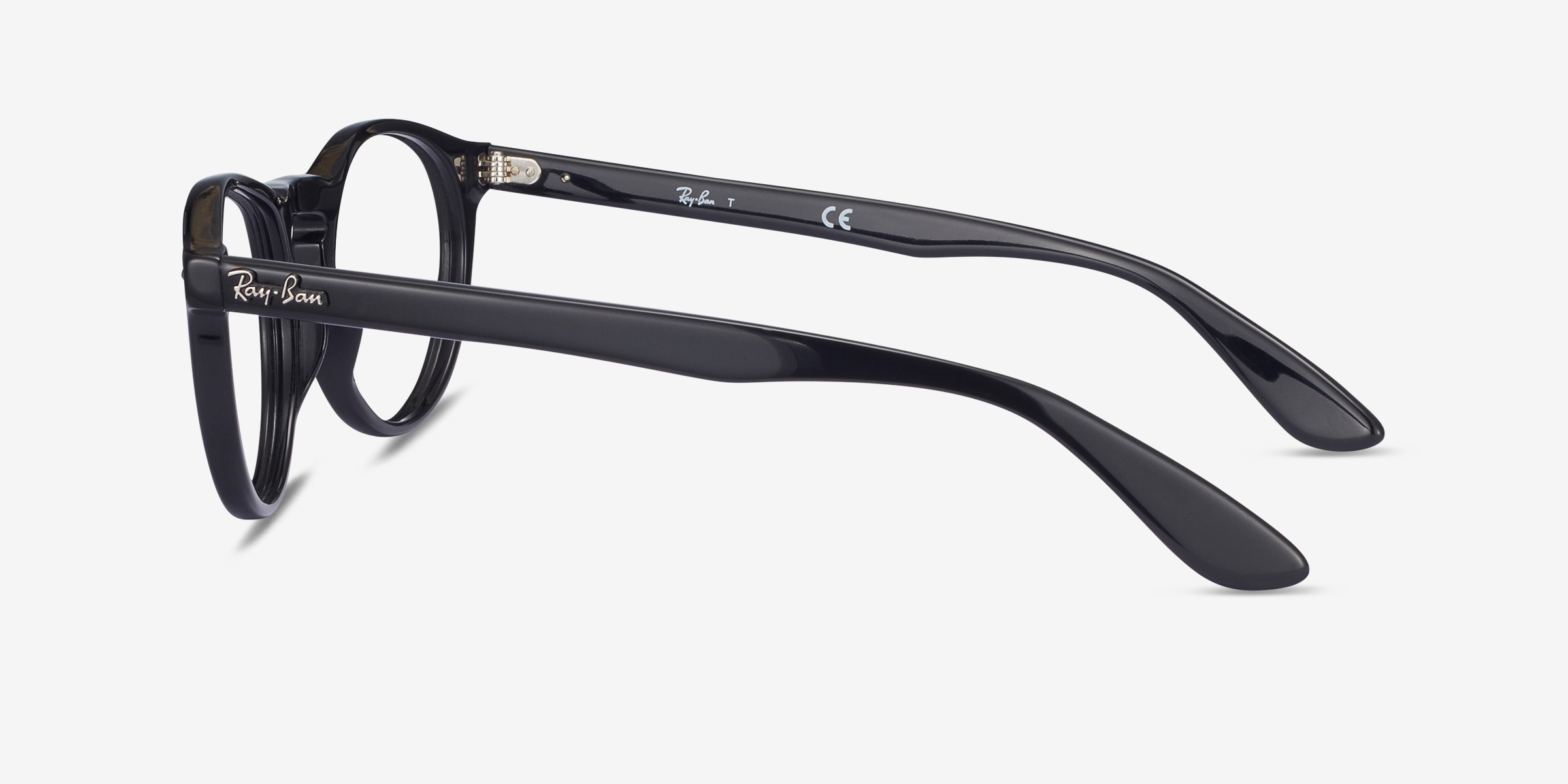 Ray-Ban RB5283 - Round Black Frame Eyeglasses | Eyebuydirect