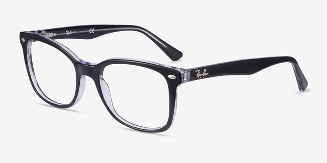 Ray-Ban RB5285 Black AcetateEyeglass Frames from EyeBuyDirect, Angle View