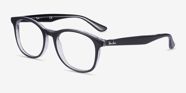 Ray-Ban RB5356 Black AcetateEyeglass Frames from EyeBuyDirect, Angle View